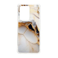 Marble Stone Abstract Gold White Color Colorful Samsung Galaxy S20 Ultra 6 9 Inch Tpu Uv Case by Pakemis