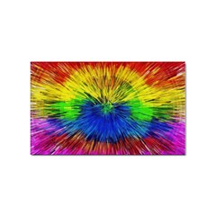 Colour Background Structure Lines Explosion Pop Sticker (rectangular) by Pakemis