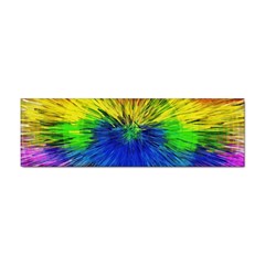 Colour Background Structure Lines Explosion Pop Sticker (bumper) by Pakemis