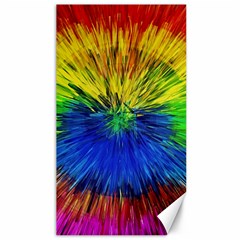 Colour Background Structure Lines Explosion Pop Canvas 40  X 72  by Pakemis