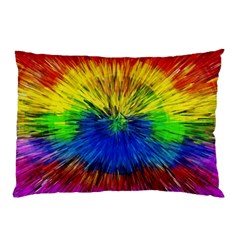 Colour Background Structure Lines Explosion Pop Pillow Case by Pakemis