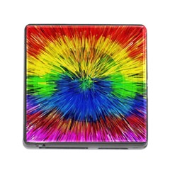 Colour Background Structure Lines Explosion Pop Memory Card Reader (square 5 Slot) by Pakemis