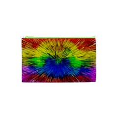 Colour Background Structure Lines Explosion Pop Cosmetic Bag (xs) by Pakemis