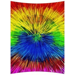 Colour Background Structure Lines Explosion Pop Back Support Cushion by Pakemis