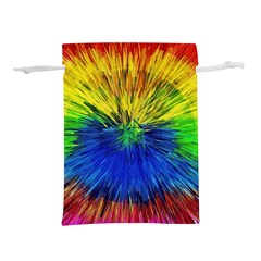 Colour Background Structure Lines Explosion Pop Lightweight Drawstring Pouch (m) by Pakemis