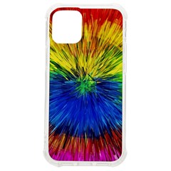 Colour Background Structure Lines Explosion Pop Iphone 12 Mini Tpu Uv Print Case	 by Pakemis