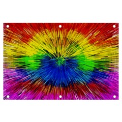 Colour Background Structure Lines Explosion Pop Banner And Sign 6  X 4  by Pakemis