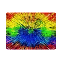 Colour Background Structure Lines Explosion Pop One Side Premium Plush Fleece Blanket (mini)