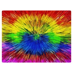 Colour Background Structure Lines Explosion Pop One Side Premium Plush Fleece Blanket (extra Small)