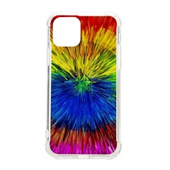 Colour Background Structure Lines Explosion Pop Iphone 11 Pro 5 8 Inch Tpu Uv Print Case by Pakemis