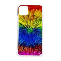 Colour Background Structure Lines Explosion Pop Iphone 11 Pro Max 6 5 Inch Tpu Uv Print Case by Pakemis