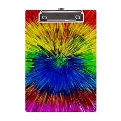 Colour Background Structure Lines Explosion Pop A5 Acrylic Clipboard