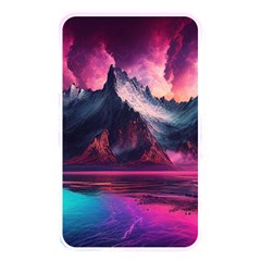 Ai Generated Mountain Ocean Lava Fire Sky Sea Memory Card Reader (rectangular) by Pakemis