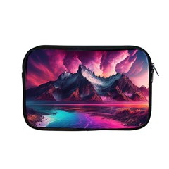 Ai Generated Mountain Ocean Lava Fire Sky Sea Apple Macbook Pro 13  Zipper Case by Pakemis