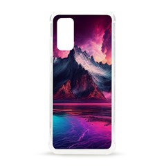 Ai Generated Mountain Ocean Lava Fire Sky Sea Samsung Galaxy S20 6 2 Inch Tpu Uv Case by Pakemis