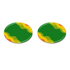 Background Pattern Texture Design Cufflinks (oval)