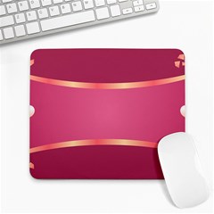 Heart Valentine Love Pink Red Large Mousepad by Ravend