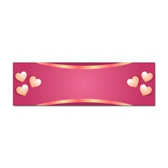 Heart Valentine Love Pink Red Sticker Bumper (100 Pack) by Ravend