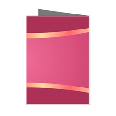 Heart Valentine Love Pink Red Mini Greeting Cards (pkg Of 8) by Ravend