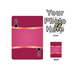 Heart Valentine Love Pink Red Playing Cards 54 Designs (mini) by Ravend