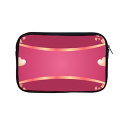 Heart Valentine Love Pink Red Apple Macbook Pro 13  Zipper Case by Ravend