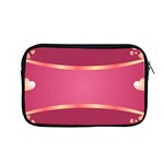 Heart Valentine Love Pink Red Apple MacBook Pro 13  Zipper Case Front