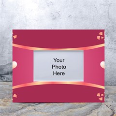 Heart Valentine Love Pink Red White Tabletop Photo Frame 4 x6 