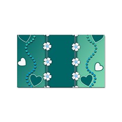 Design Texture Background Love Sticker Rectangular (100 Pack) by Ravend