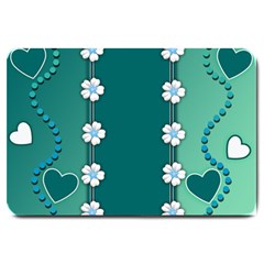 Design Texture Background Love Large Doormat by Ravend