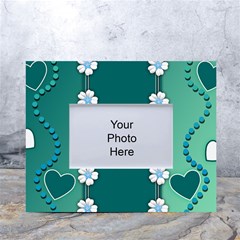 Design Texture Background Love White Tabletop Photo Frame 4 x6 