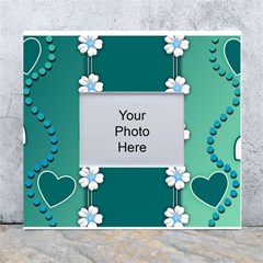 Design Texture Background Love White Wall Photo Frame 5  X 7 