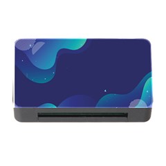 Abstract Blue Texture Space Memory Card Reader With Cf by Ravend