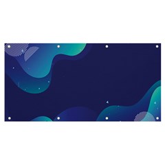 Abstract Blue Texture Space Banner And Sign 8  X 4 