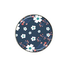 Floral Digital Background Hat Clip Ball Marker (10 Pack) by Ravend