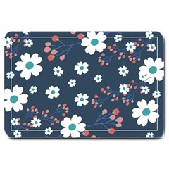 Floral Digital Background Large Doormat by Ravend