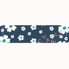 Floral Digital Background Large Bar Mat by Ravend