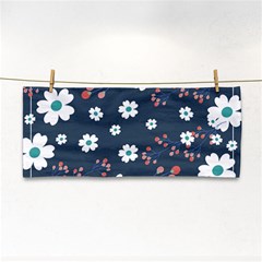 Floral Digital Background Hand Towel by Ravend