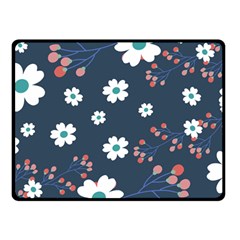 Floral Digital Background One Side Fleece Blanket (small) by Ravend