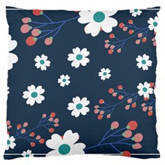 Floral Digital Background Large Cushion Case (two Sides) by Ravend