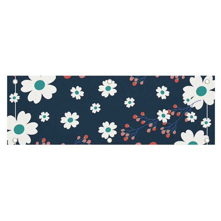 Floral Digital Background Banner and Sign 6  x 2 