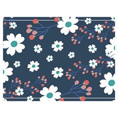 Floral Digital Background Premium Plush Fleece Blanket (extra Small) by Ravend