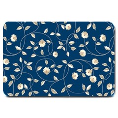 Flora Flower Flowers Nature Abstract Wallpaper Design Large Doormat by Ravend