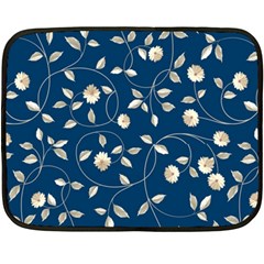 Flora Flower Flowers Nature Abstract Wallpaper Design One Side Fleece Blanket (mini) by Ravend