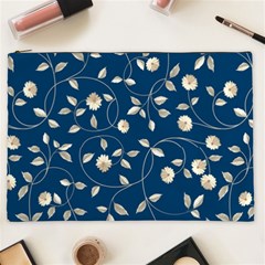 Flora Flower Flowers Nature Abstract Wallpaper Design Cosmetic Bag (xxl) by Ravend