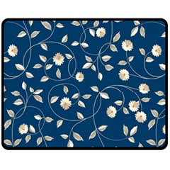 Flora Flower Flowers Nature Abstract Wallpaper Design Fleece Blanket (medium) by Ravend