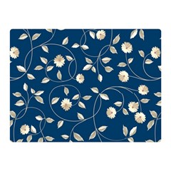 Flora Flower Flowers Nature Abstract Wallpaper Design Premium Plush Fleece Blanket (mini) by Ravend