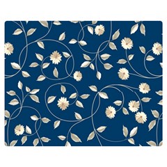 Flora Flower Flowers Nature Abstract Wallpaper Design Premium Plush Fleece Blanket (medium) by Ravend