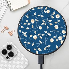 Flora Flower Flowers Nature Abstract Wallpaper Design Wireless Fast Charger(black)