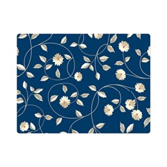 Flora Flower Flowers Nature Abstract Wallpaper Design One Side Premium Plush Fleece Blanket (mini) by Ravend