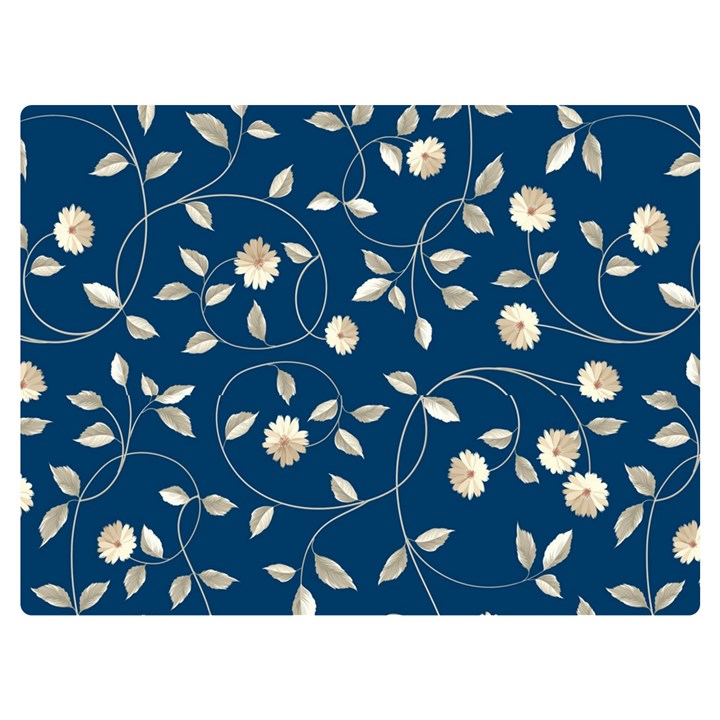 Flora Flower Flowers Nature Abstract Wallpaper Design One Side Premium Plush Fleece Blanket (Extra Small)